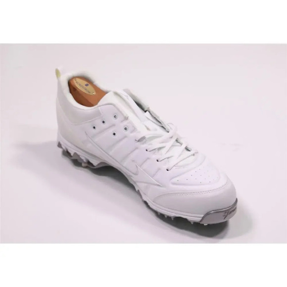 Mizuno 9-Spike Ambition 2 All White Baseball Cleats 12.5 New! - Picture 4 of 14